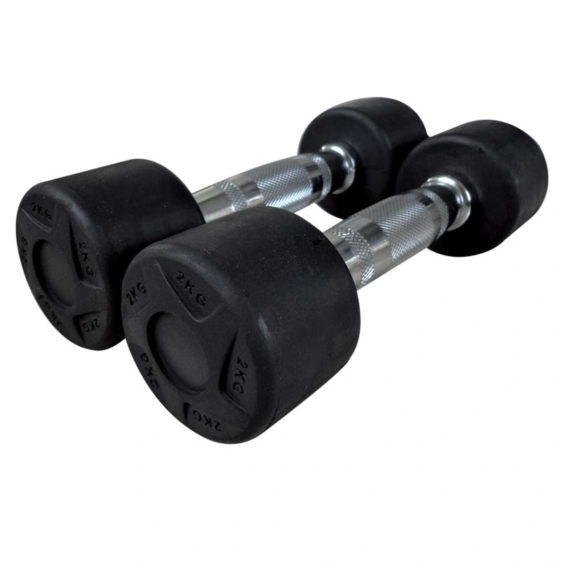 Popular Black Fixed Rubber Dumbbell