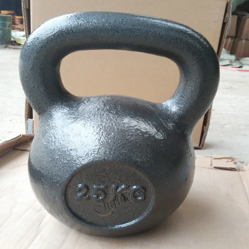 Cast Iron Kettlebell with Steel Handle