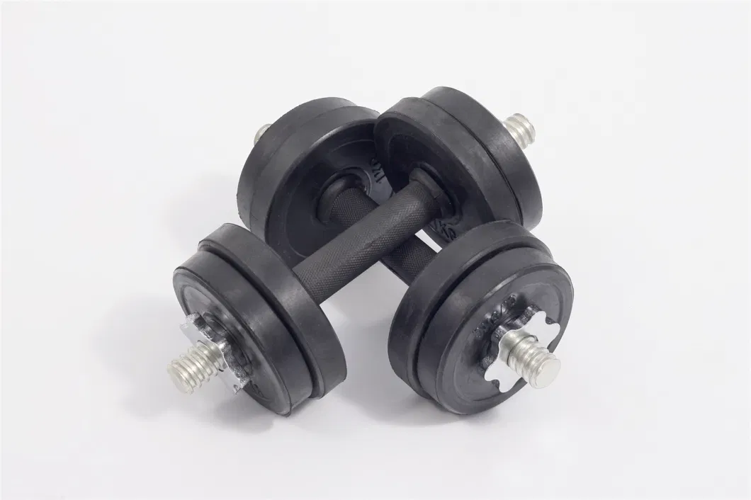 High Quality Vinyl Coated Adjustable Cement Dumbbell Set