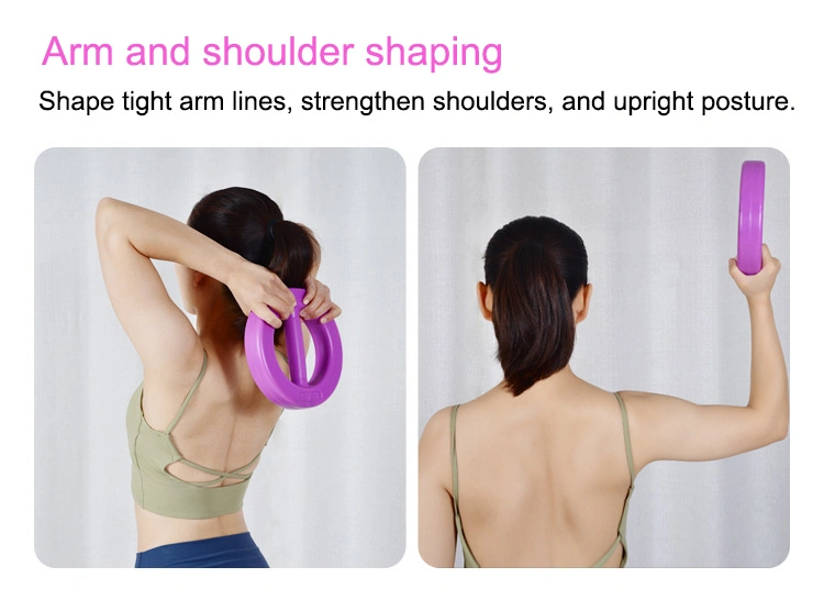 New Arrival Yoga Training Gym Lifting Strength Equipment Power Training Women PVC Round Cement Dumbbell