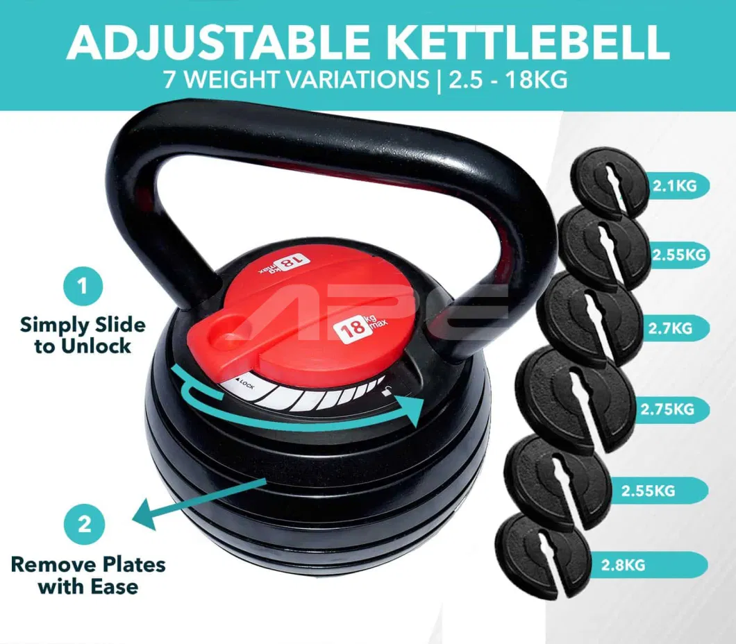 Ape High Quality Fitness Adjustable Steel Kettlebells Gym Equipment