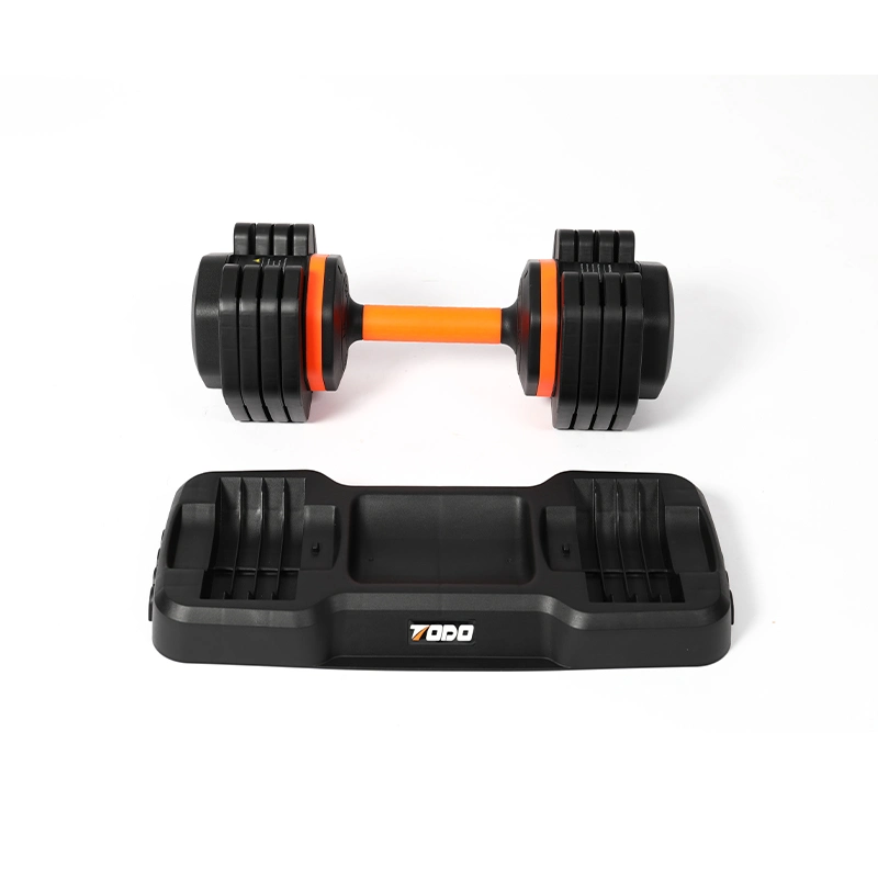 Adjustable Dumbbell Home Gym Fitness 55lb Adjustable Dumbbell Set