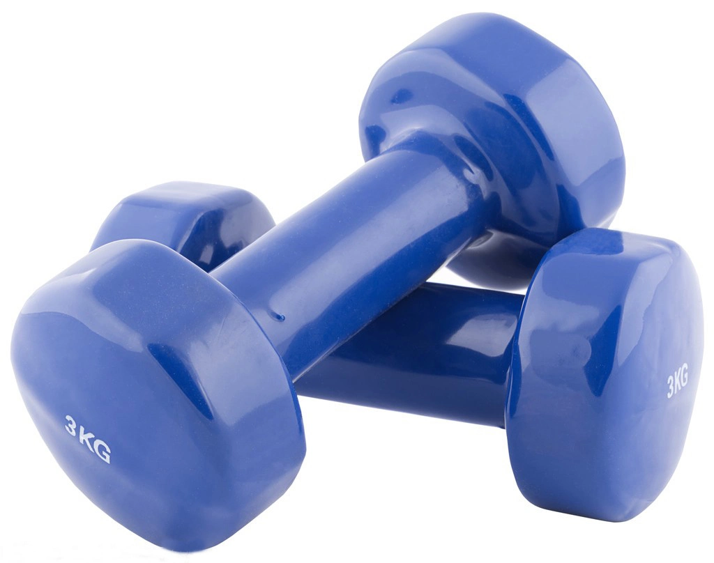 OEM High Quality Rubber Coated Cast Iron Hex Dumbbell