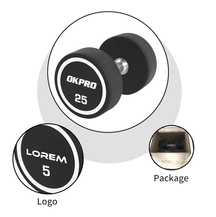 Buy Cheap Dumbbells Online Dumbell Set Gym Weights Equipiment Fitness Equipment Custom Wholesale TPU Round Head Dumbbell