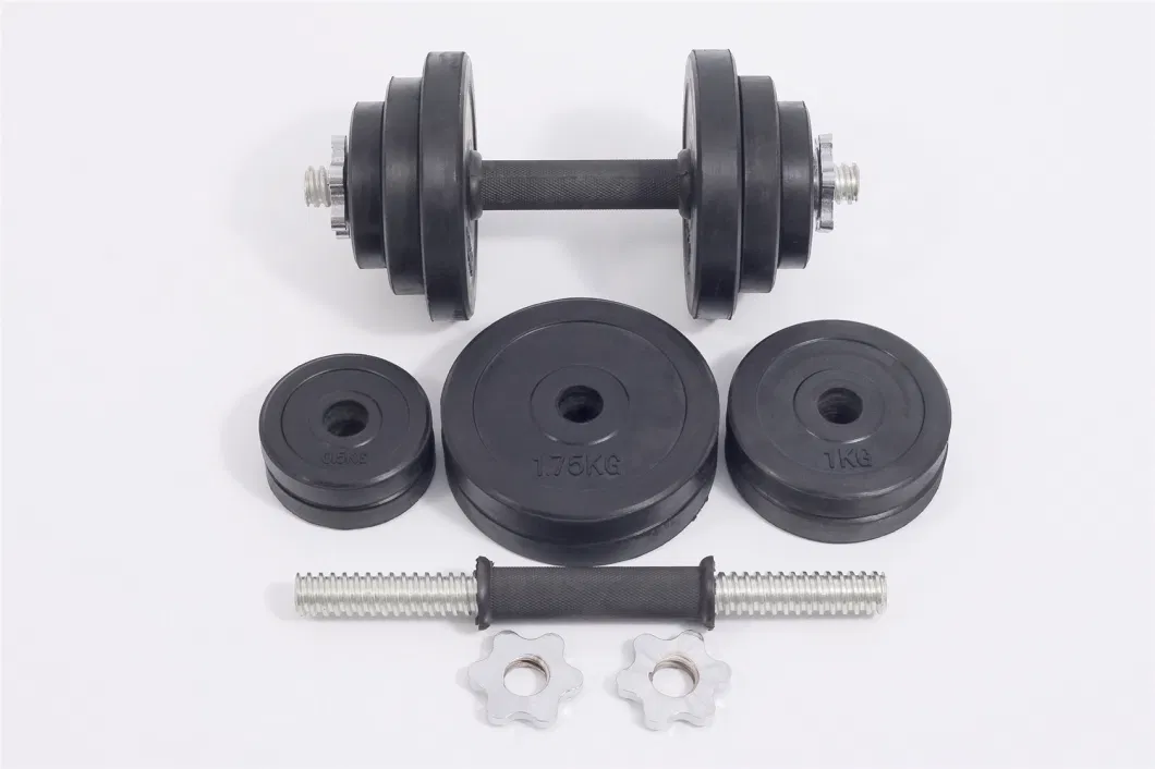 Home Gym Coated Rubber Hex Fixed Dumbbell 2.5-50kg and 15-120lb