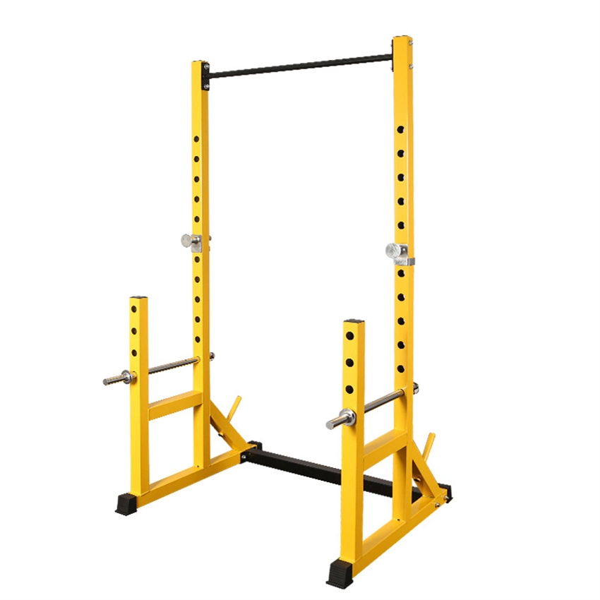 Athletics Fitness Power Rack Squat Cage Home Gym Training Station Weightlifting Cage Fitness Bodybuilding Space Saving Wall Mounted Folding Power Squat Rack