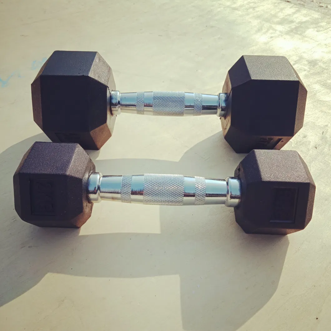 Gym Black Hex Dumbbell in Weight Lifting