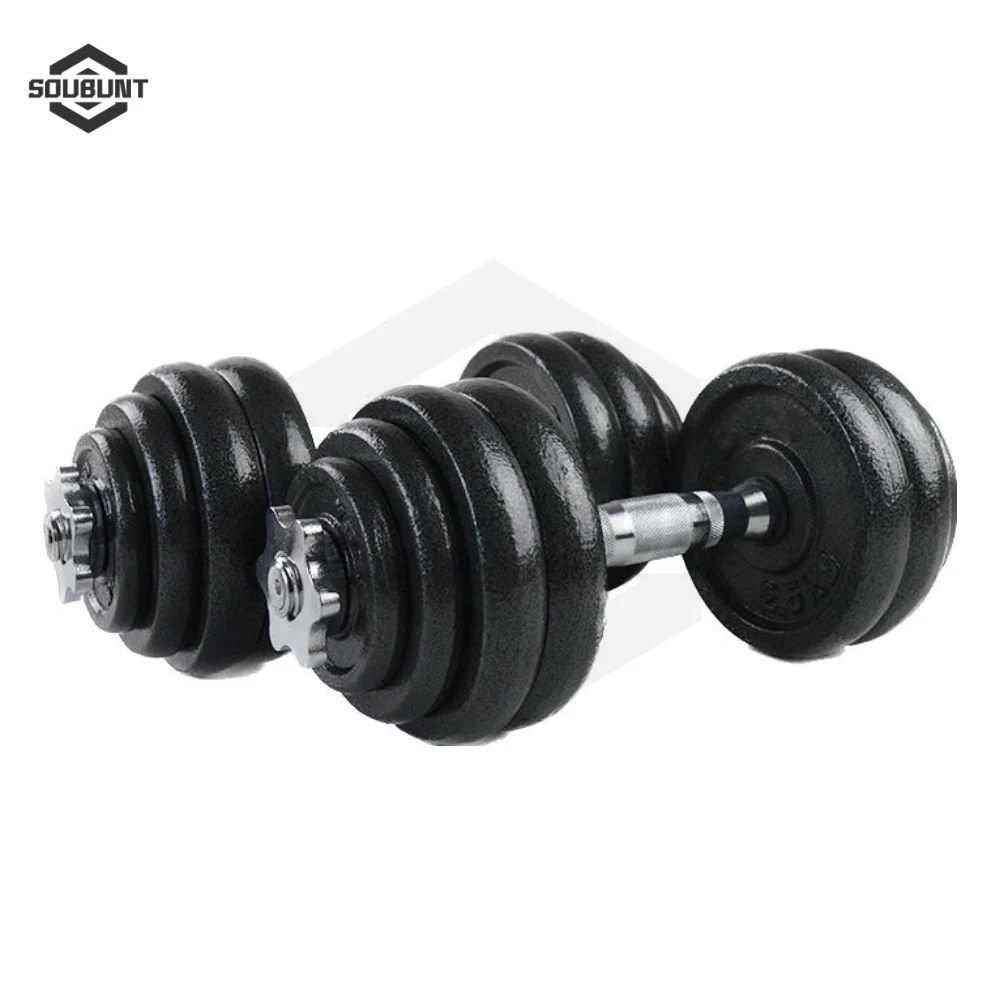 Baked Paint Dumbbell Plate Set Cast Iron Dumbbell