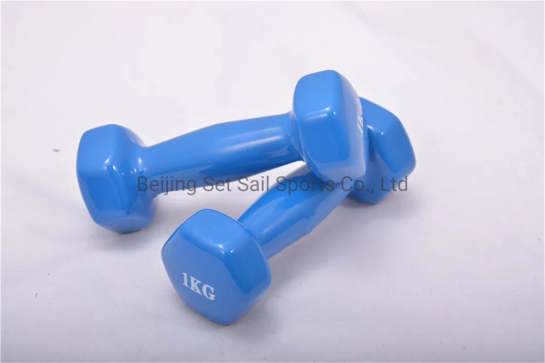 Colored Neoprene Coated Dumbbell Set with Storage Box