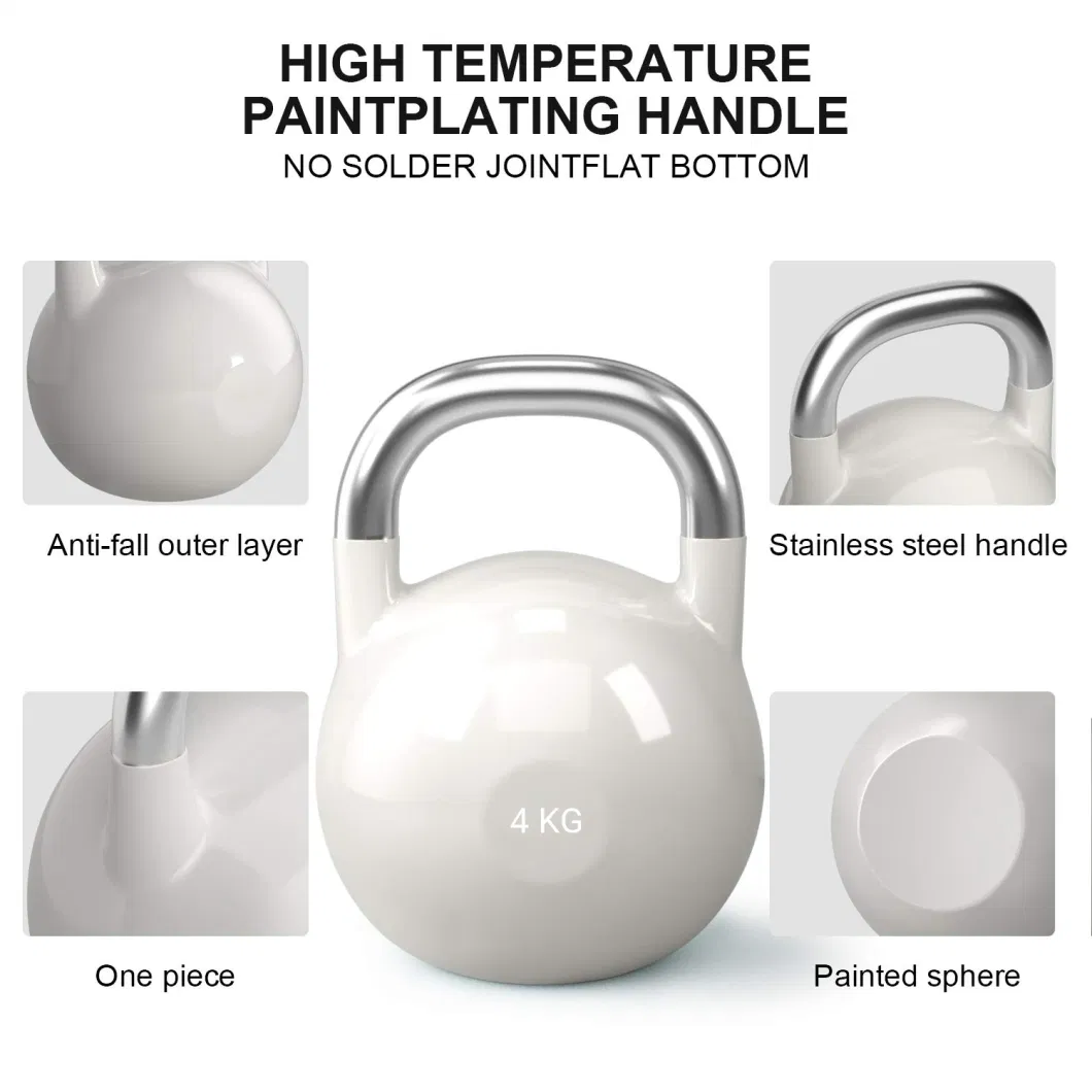 Fitness High Quality Custom Logo 8kg 10kg Competition Iron Kettlebell