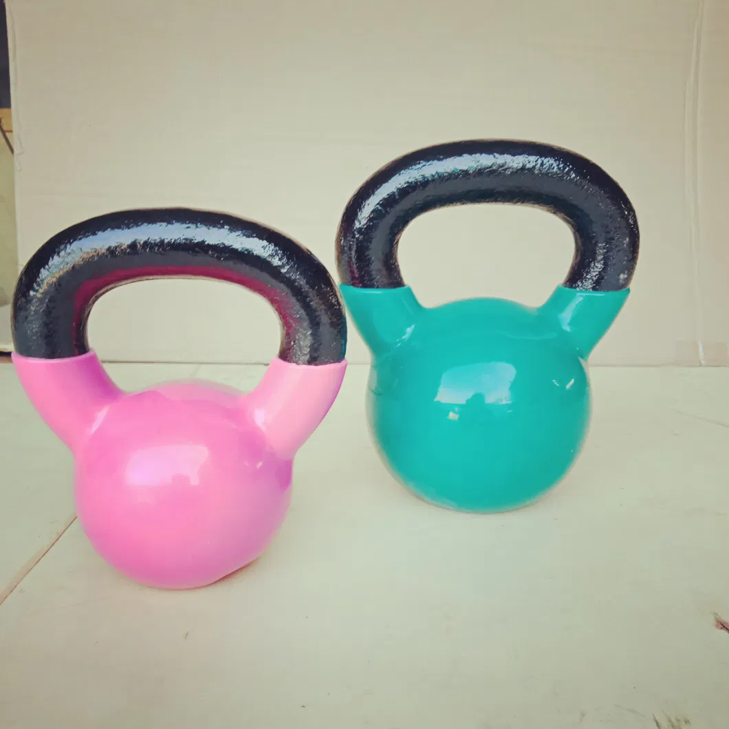 Rizhao Cast Iron and Vinyl Coated Kettlebell