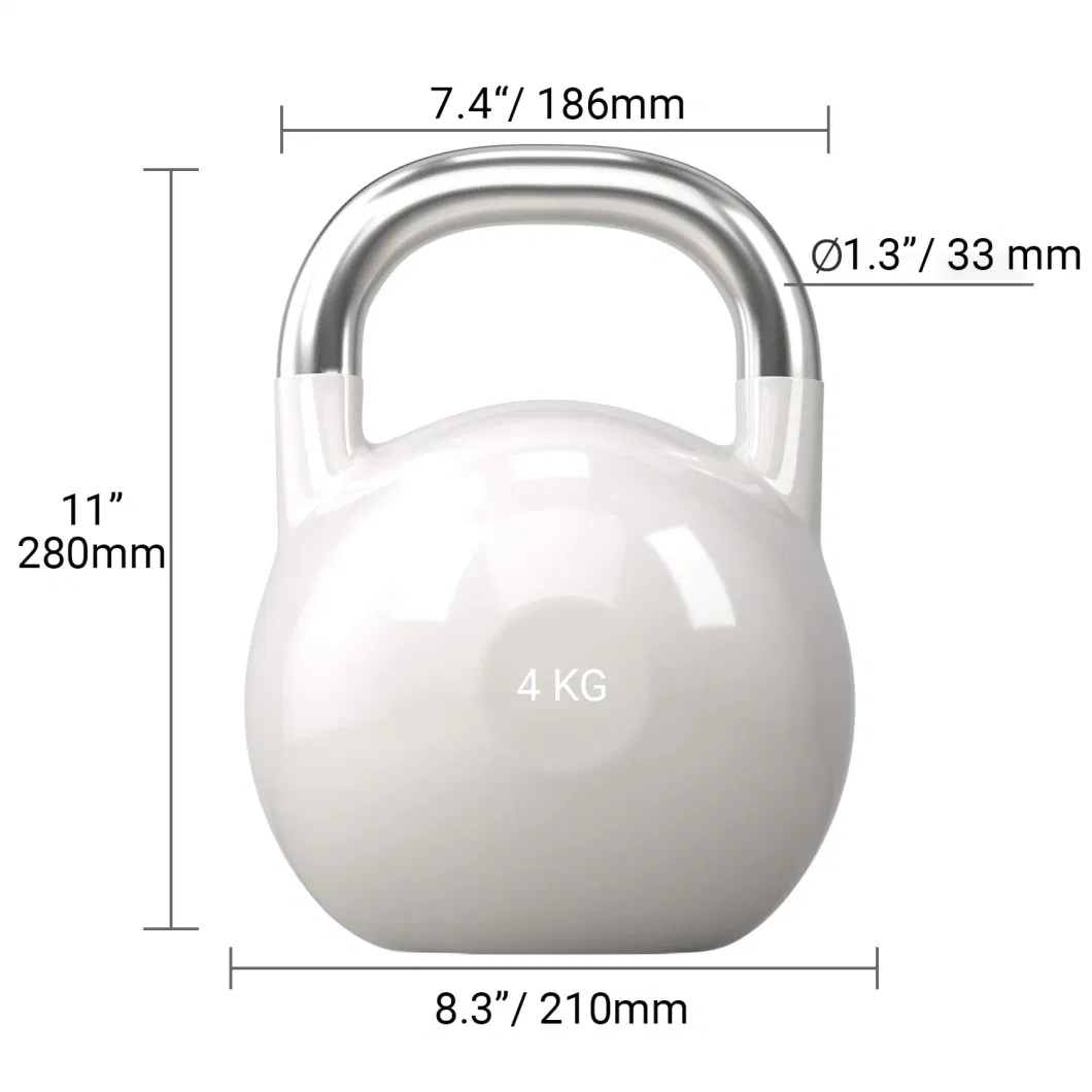 High Quality Adjustable Colorful Customized Cement Kettlebell