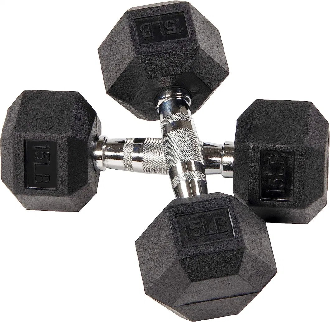 Signature Fitness Rubber Encased Hex Dumbbell Pairs Sets Multiple Packages