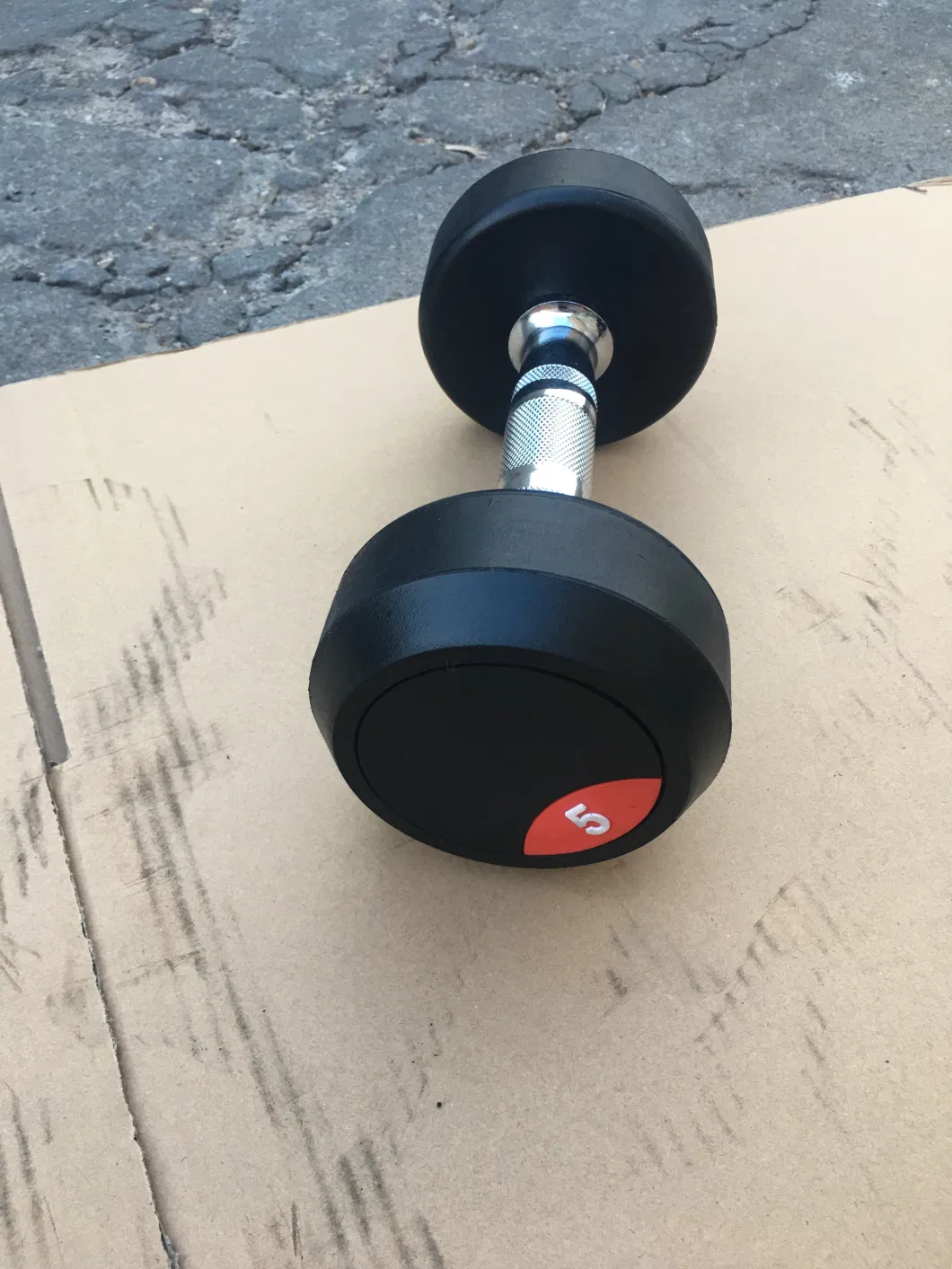 Gym Home Workout Fixed Rubber Dumbbell