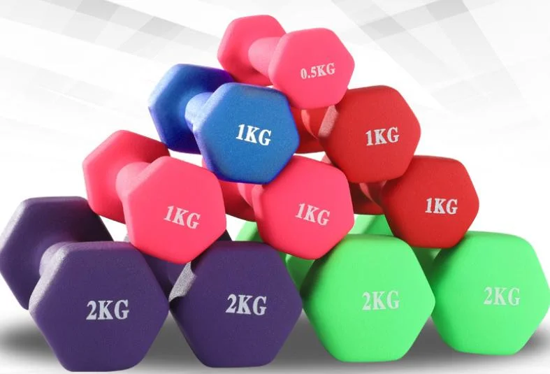 Various Specifications of Color Dipping Smooth Frosted Surface Small Dumbbells
