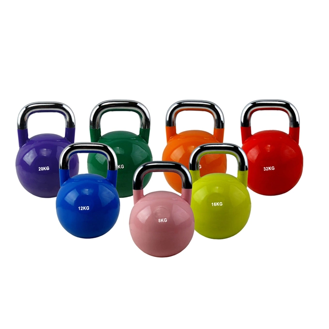 Colored Power Training Steel Competition Kettlebell