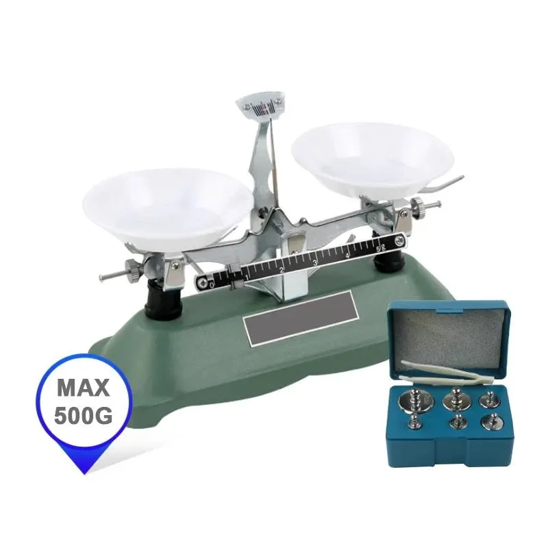 Laboratory Physical Balance Scale Mechanical Balance Scale Weight to Send Medicine Tray