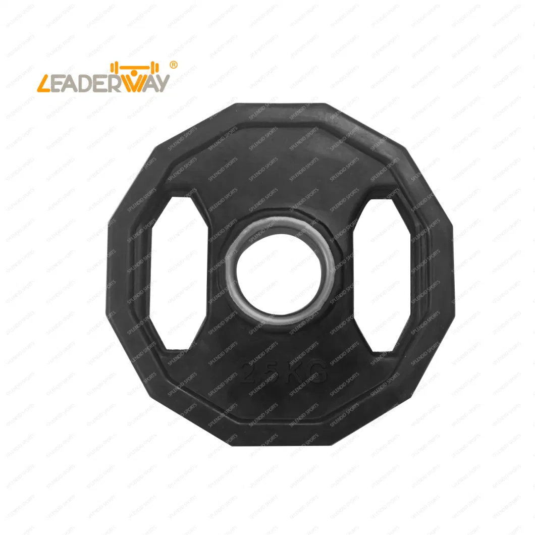 Home Gym Customized Weight Lifting Rubber Coated Weight Plate for Barbell Bar