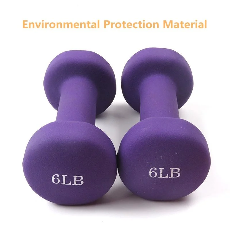 Hand Weights Deluxe Neoprene Coated Cast Iron Dumbbells with Non Slip Grip Set of 2