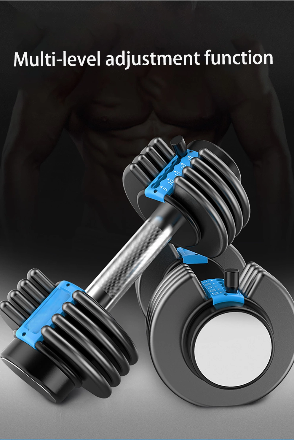 Wholesale Dumbbells for Sale 20kg 24kg Adjustable Weight Changing Dumbbell Set