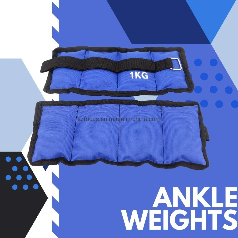 Weights Training Equipment Leg Strap Resistance Strength Wrist Sand Bag for Gym Fitness Yoga Running (1kg, 2kg, 3kg, 4kg and 5 kg) Bl14463