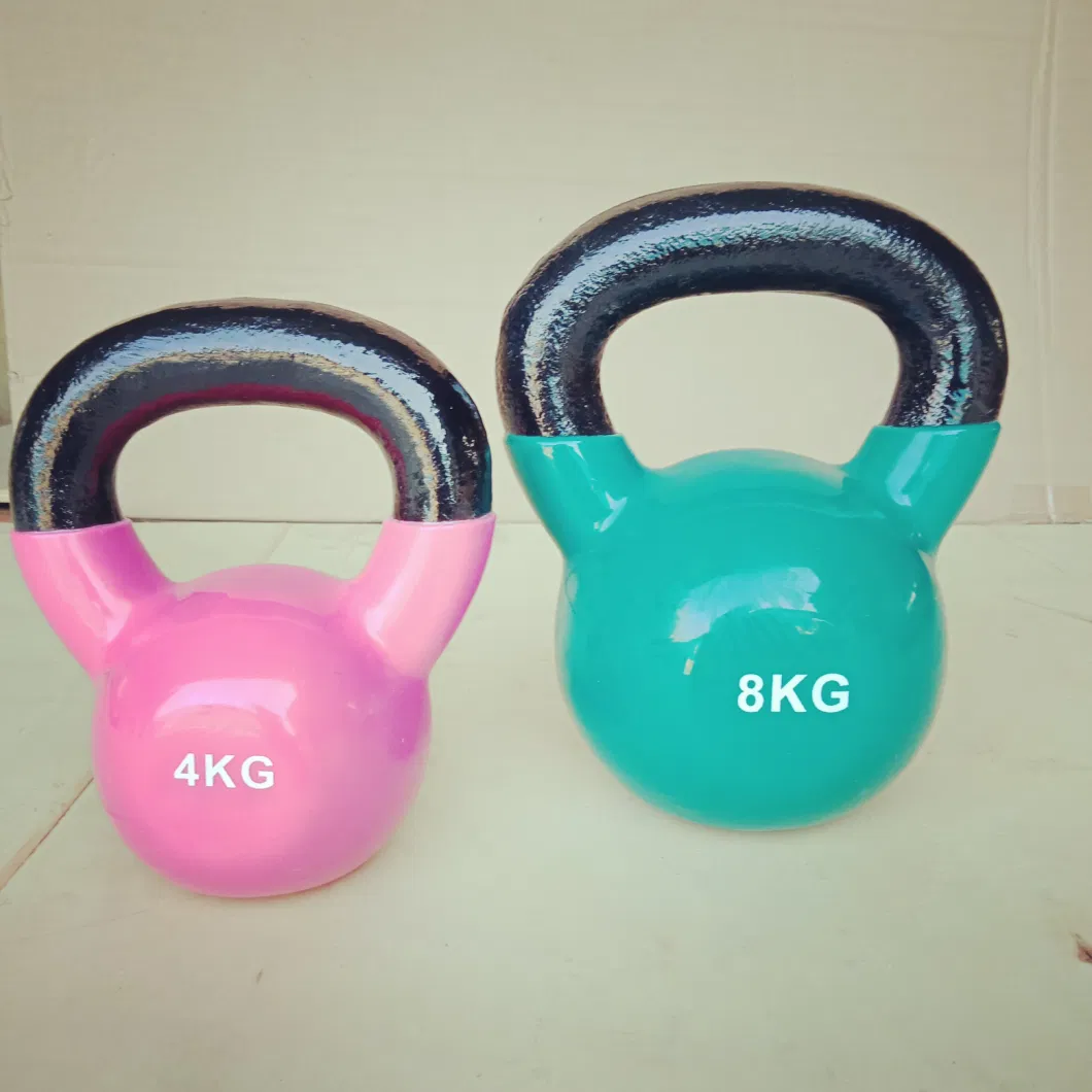 Rizhao Cast Iron and Vinyl Coated Kettlebell