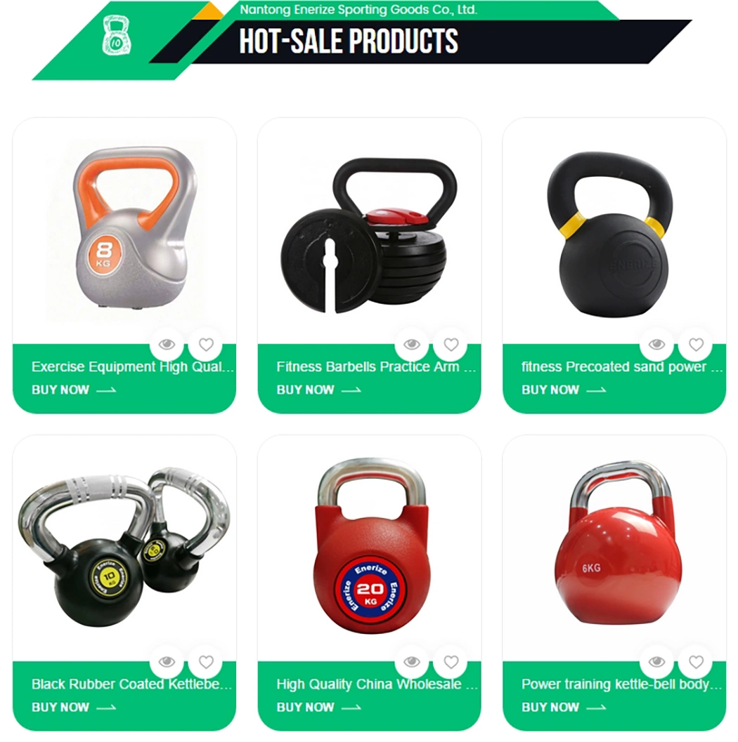 Black Rubber Coated Kettlebell with Chrome Handle Cast Iron Solid Kettlebell