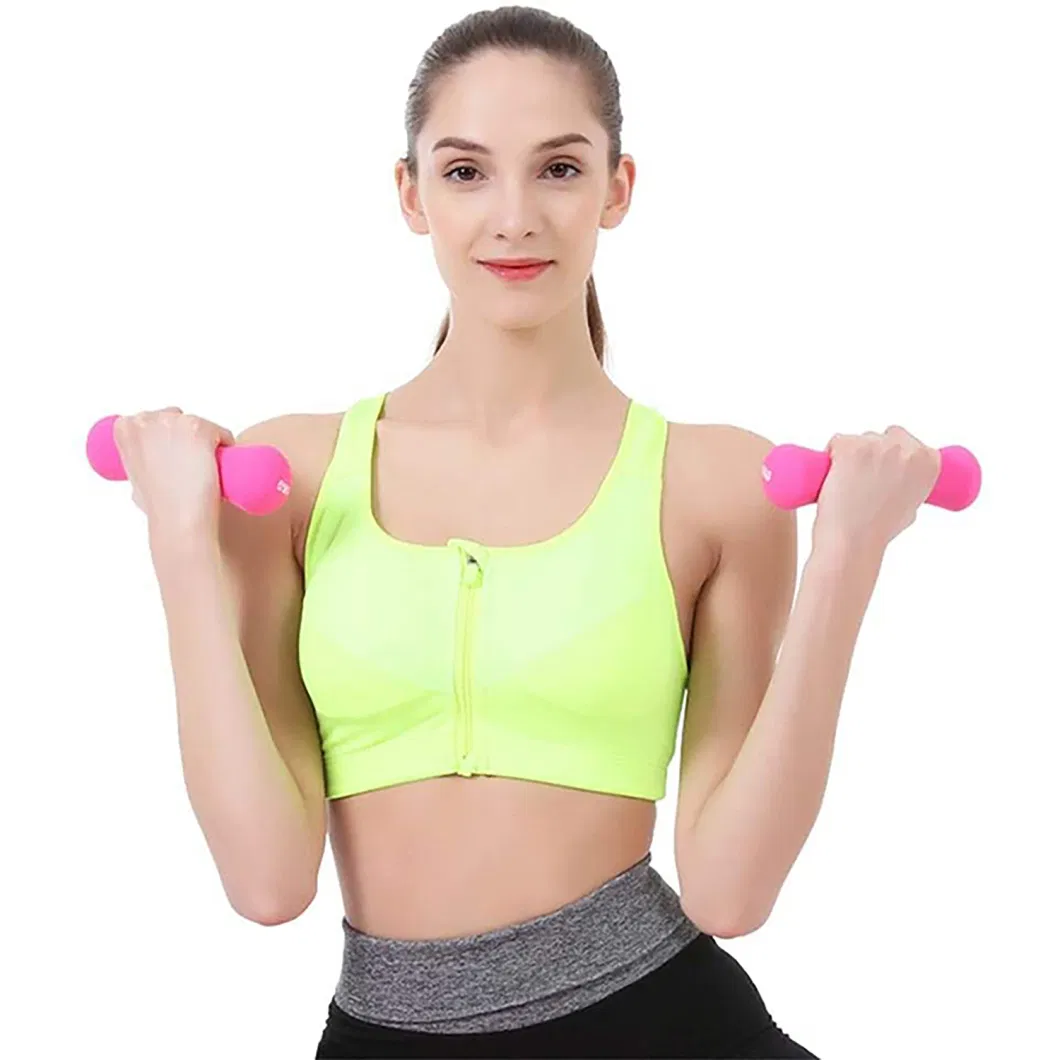 Wholesale Colourful Mini Neoprene Dumbbell Hand Weights Anti-Slip Anti-Roll Hex Shape Colorful Dumbbells