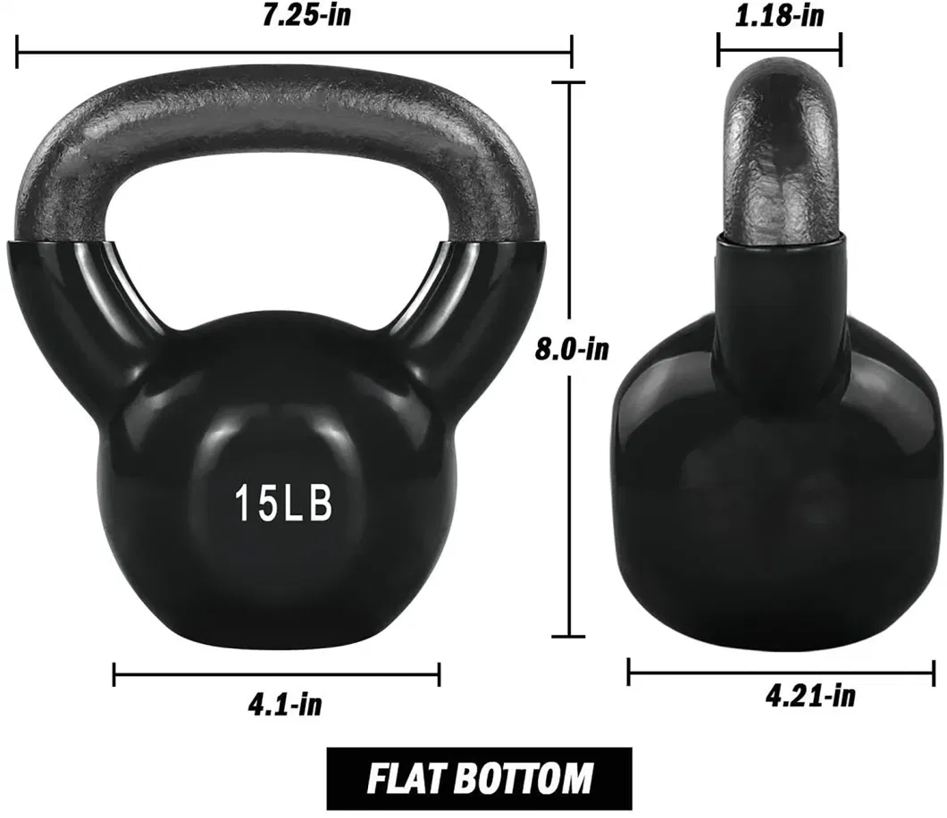 Outstanding Custom Miniature Cast Iron Painted Competition Kettlebell Colorful Durable Vinyl Kettlebell