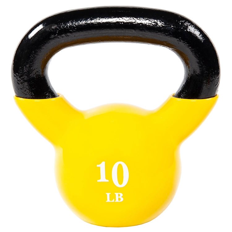 Hot Sales Competition Vinyl Kettle Bell Gym Fitness Equipment Rubber Coated Kettlebell