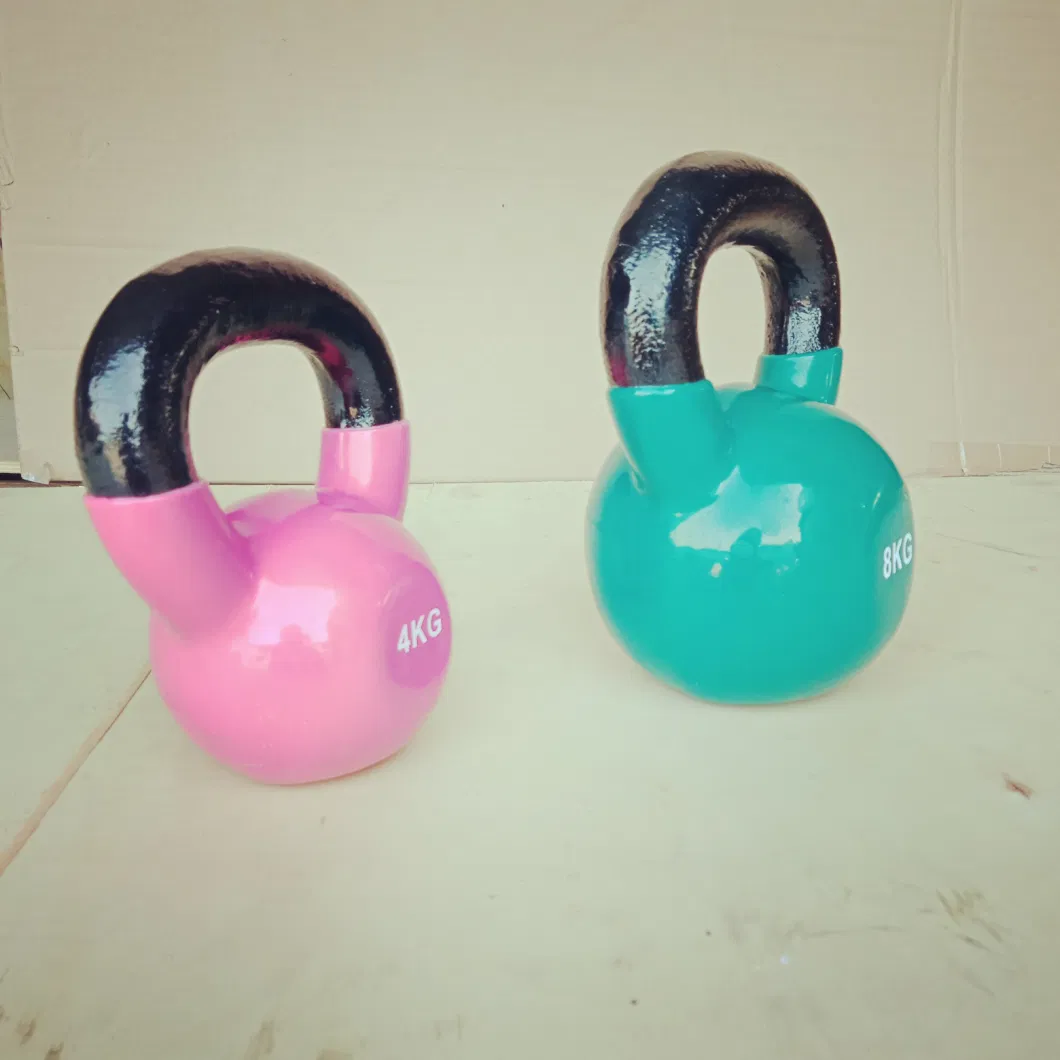 Rizhao Cast Iron and Vinyl Coated Kettlebell