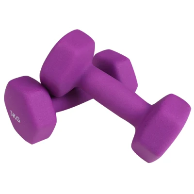 Bunte Neopren Hantel 0,5kg Vinyl beschichtet Frau