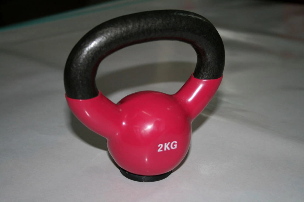 PVC Coated Neoprene Kettlebell with Rubber Base