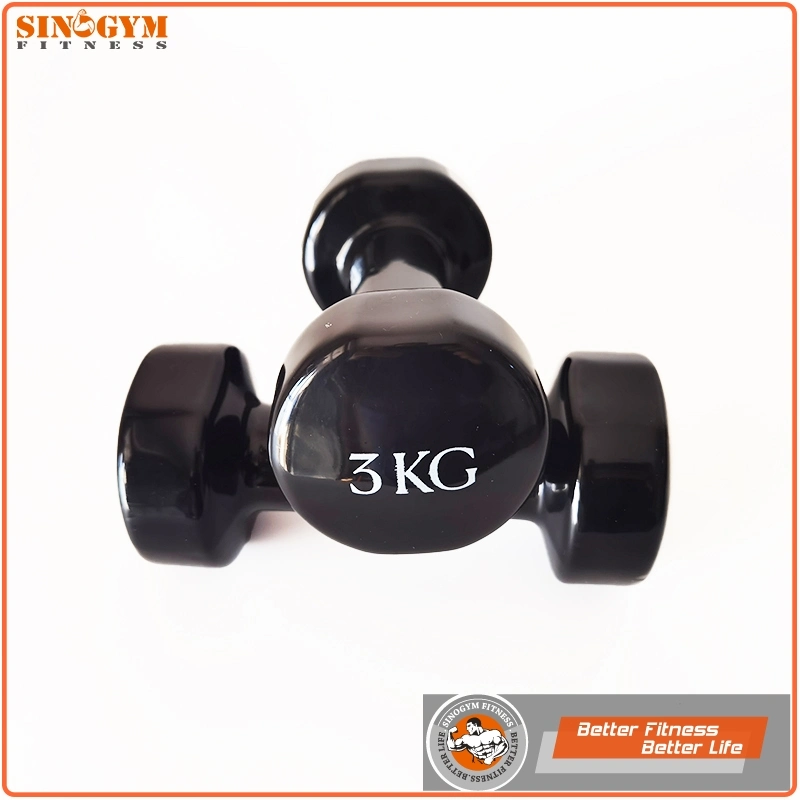 Color Vinyl Dipping Straight Handle Dumbbell