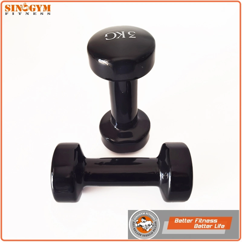 Color Vinyl Dipping Straight Handle Dumbbell