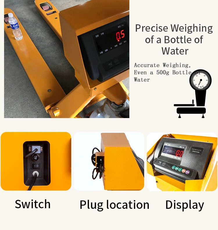 a Heavy Duty Hand Weighing Used Forklift Jack 2 Ton 3 Weight Printer Sale