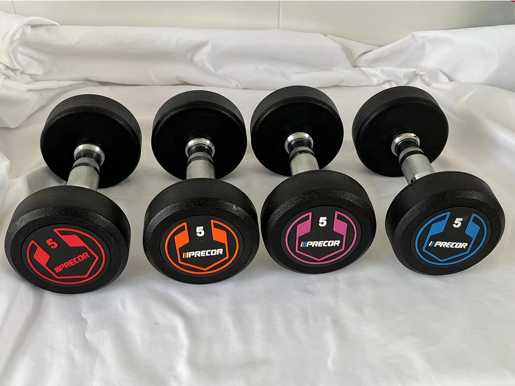 Customizable Iron Hexagon Dumbbell Set Commercial Gym Fitness Equipment Rubber Coated Dumbbell