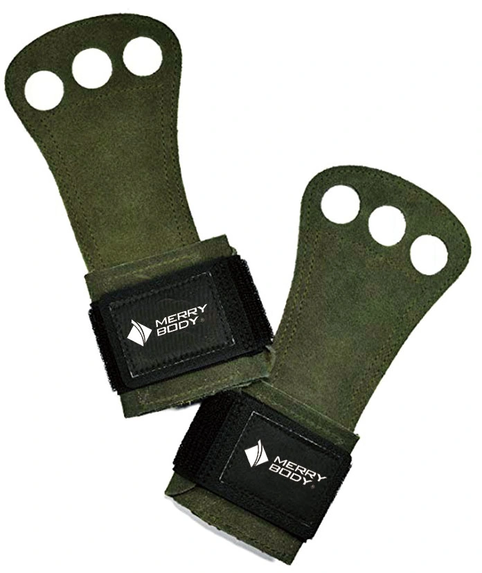 Three Holes Wrist Support Hand Grip Weight Lifting Training Gloves