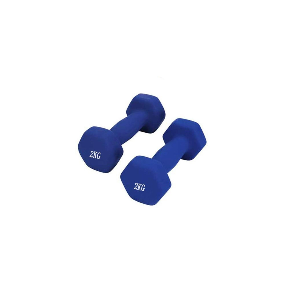 Quality Exercise Equipment Dumbles Weight Lifting Dumbbells Free Weights Pesas Neoprene Coated Mancuerna Gym Hexagonal Dumbells