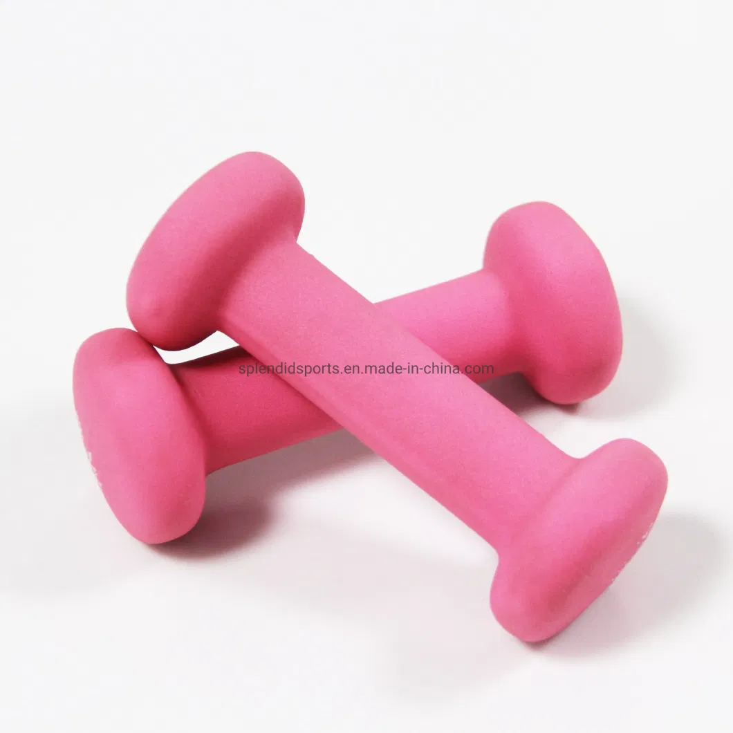 Fitness Weights Gym Equipiment Fitness Dumbbells Set Gym Equipment Dumbbell Set Cast Weight Lifting Pink Iron Neoprene Dumbbell