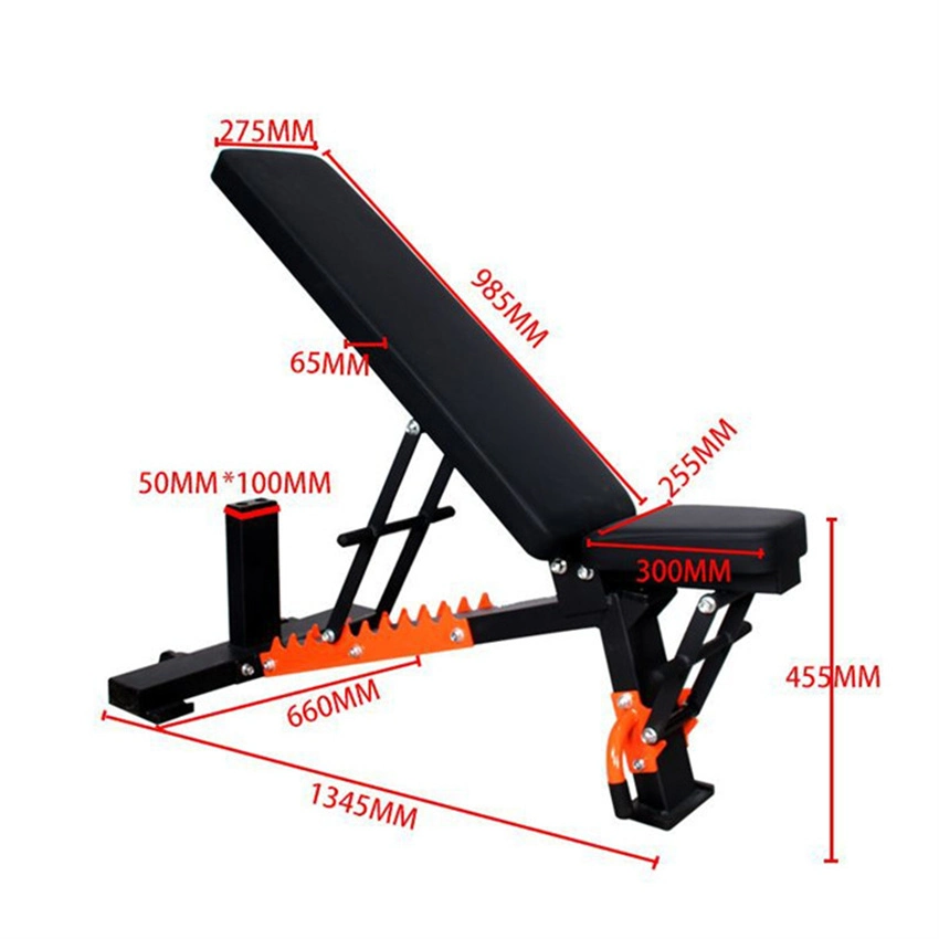 Commercial PRO with Incline and Decline Flat Exercise Adjustable Fold Able Dumbbell Weight Bench