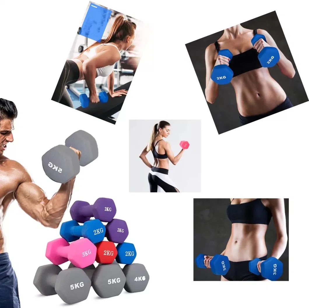 2021fashion Gym Workout Sports Training Fitness Equipment Hex Weight Set Dumbbells