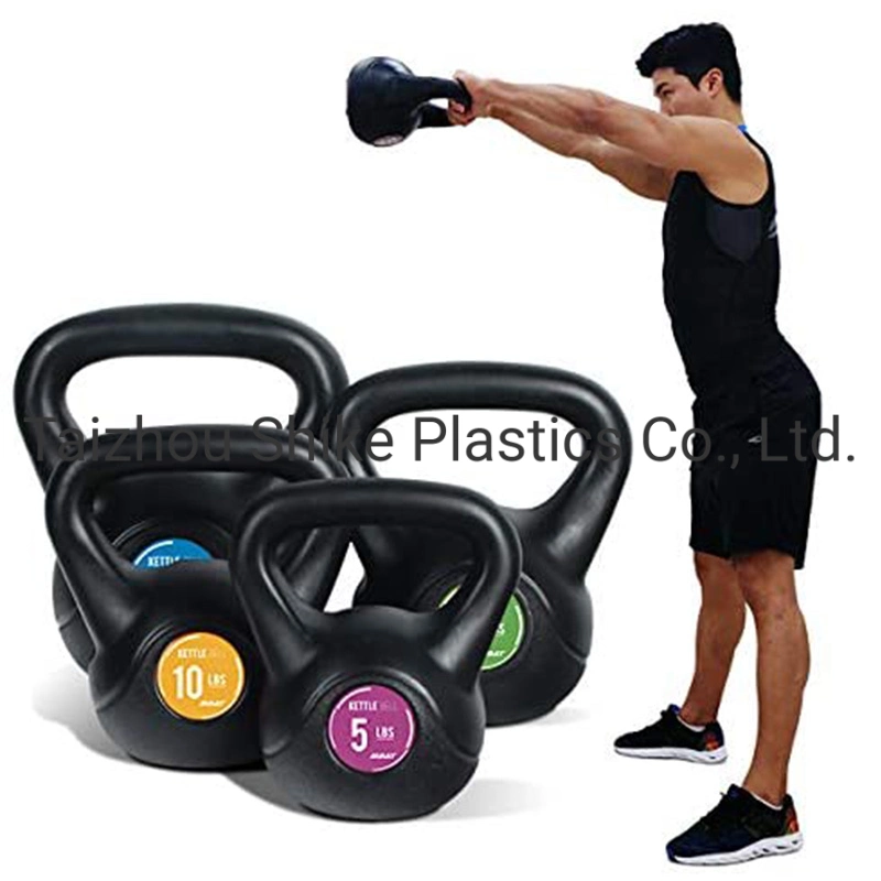 Black PE Kettlebell with Anti-Slip Handle for Home Gym Fitness Exercise Weight, Available: 1.5kg, 2kg, 3kg, 4kg, 6kg 10kg