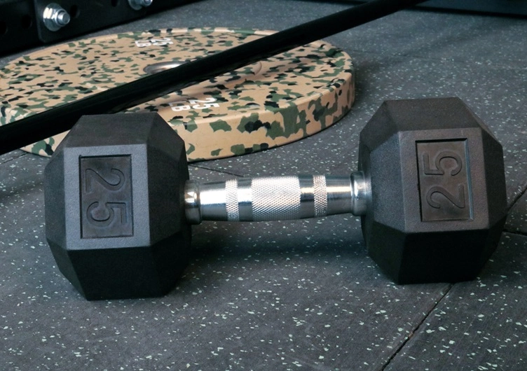 Wholesale Gym Weight Set Cheap Rubber Round Dumbbell Set