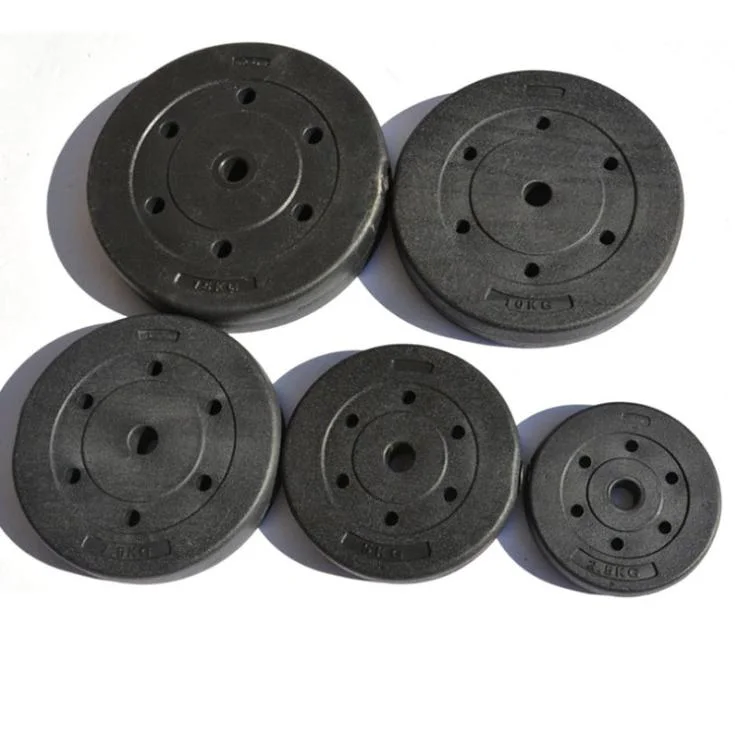 Wholesale Weight Bumper Weight Lifting Cement Coated Weight Plate Set