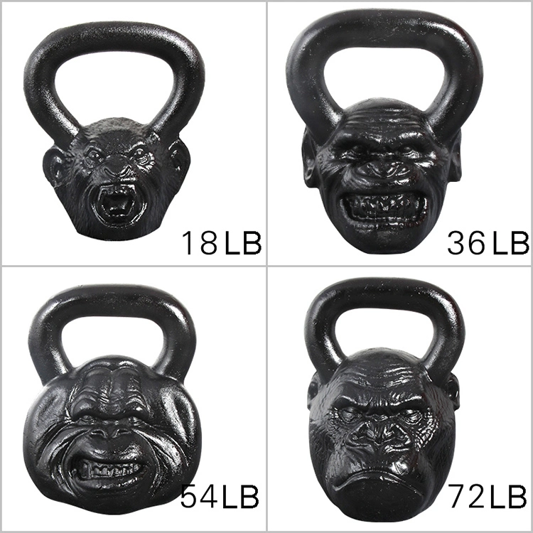 Gym Equipment Weight Lifting Power Coated Strength Training Competition Cast Iron Kettlebell