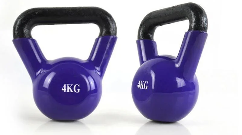 Home Office Gym Girya Fitness Adjustable Competition Vinyl Steel Kettlebell for Power Training Workout