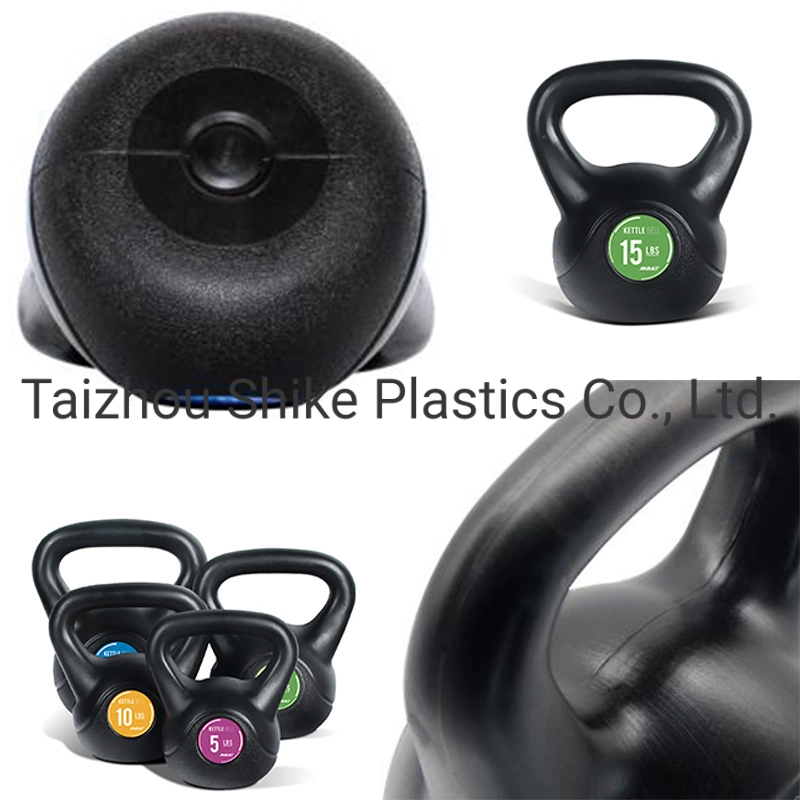 Black PE Kettlebell with Anti-Slip Handle for Home Gym Fitness Exercise Weight, Available: 1.5kg, 2kg, 3kg, 4kg, 6kg 10kg