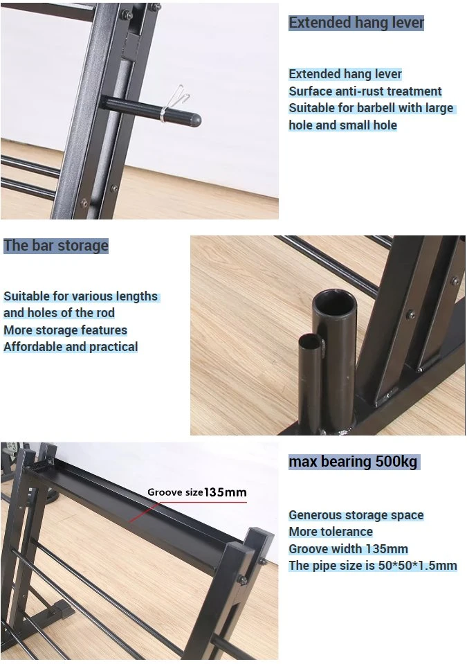 Commercial Gym Equipment Training Dumbbell Rack 3-Tier Hex Dumbbell Fitness Rack