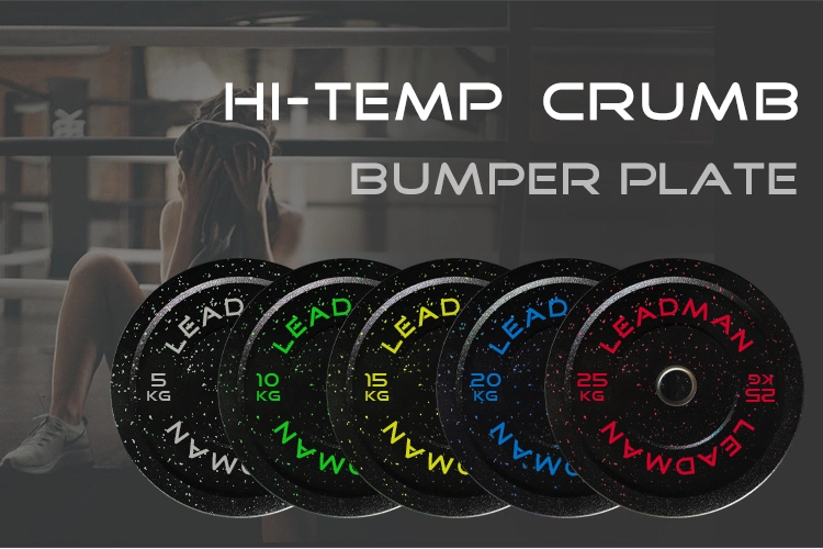 Fitness Equipment Cross High Quality Custom OEM Crumb Rubber Bumper Plates